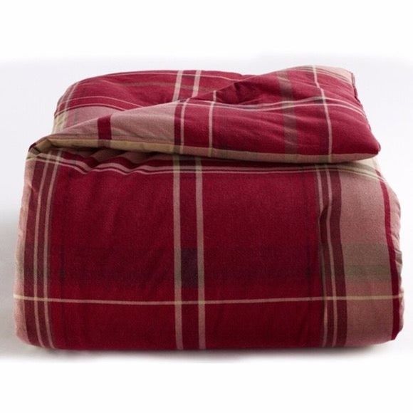 Cuddl Duds Red Plaid 4-Piece Comforter - Picture 5 of 5